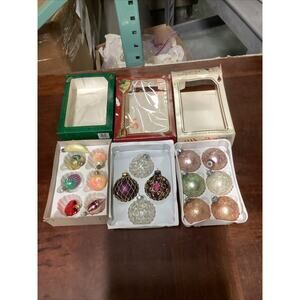 Vintage Lot Of 17 Krebs And Victoria Christmas Ornaments